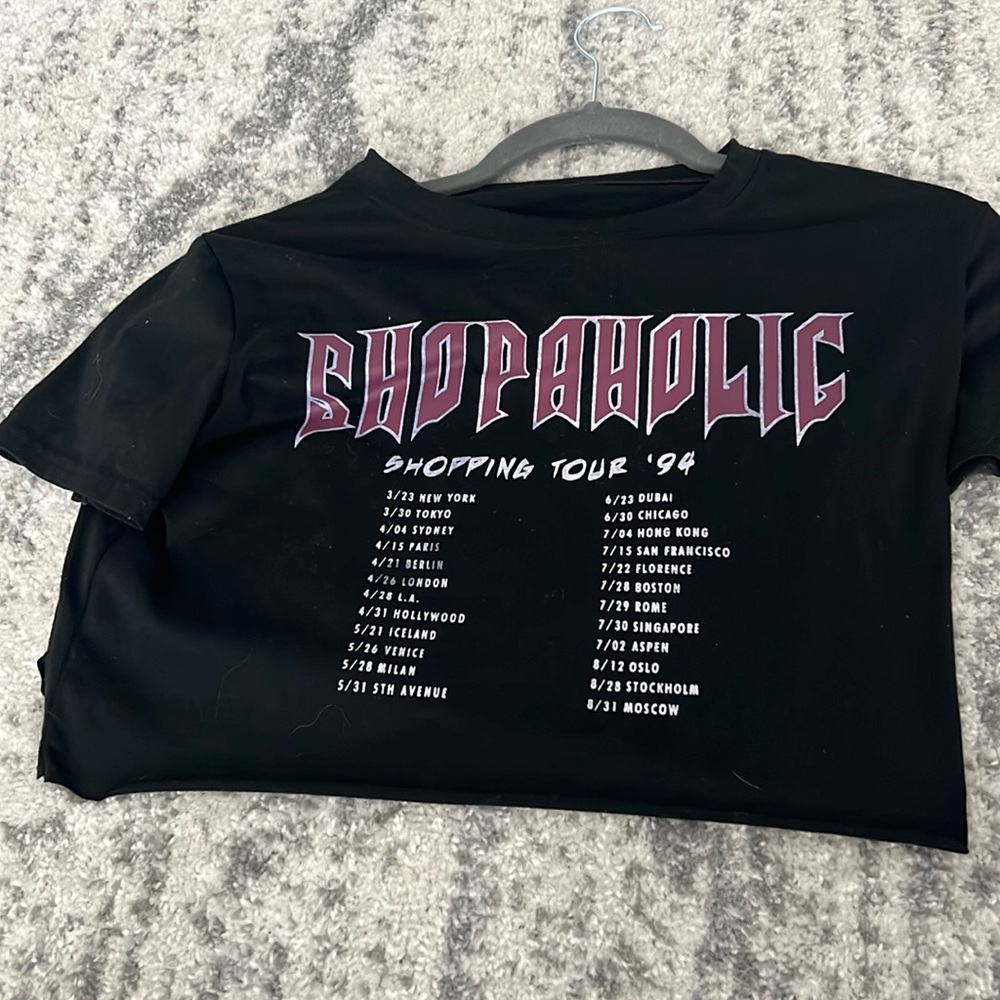 Cropped T-shirt. Size small.